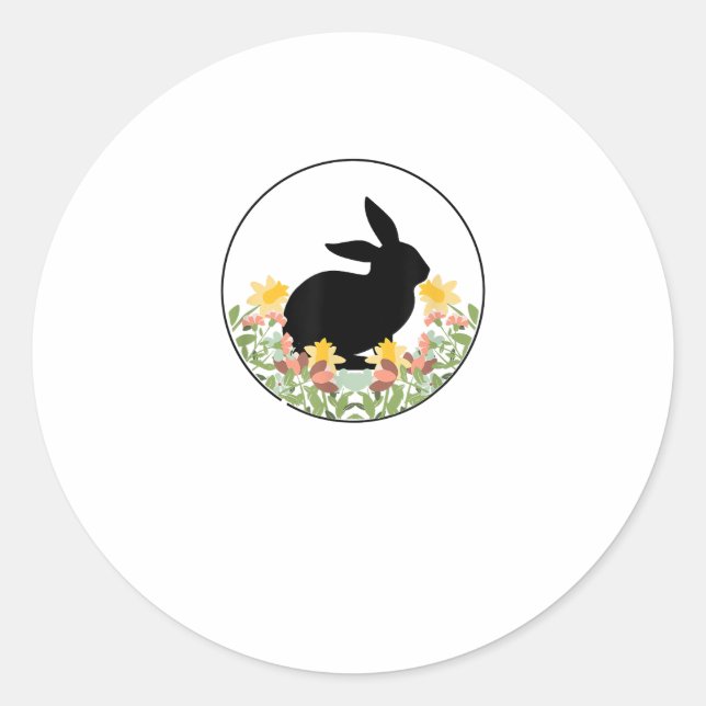 Rabbit - Bunny Cute  Classic Round Sticker (Front)