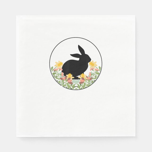 Rabbit - Bunny Cute  Napkin (Front)