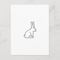 Rabbit bunny fun simple graphic symbol logo art