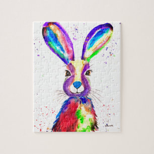 Rabbit Bunny Hare Easter Animal Wildlife Cute Jigsaw Puzzle