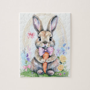 Rabbit Bunny Hare Easter Animal Wildlife Cute  Jigsaw Puzzle