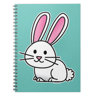 Rabbit bunny lucky white fluffy tail long ears notebook