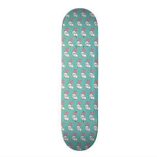 Rabbit bunny lucky white fluffy tail long ears skateboard