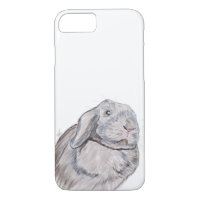 Rabbit Bunny Phone Case, Rabbit Illustration