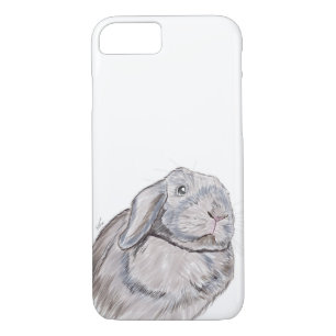 Rabbit Bunny Phone Case, Rabbit Illustration iPhone 8/7 Case
