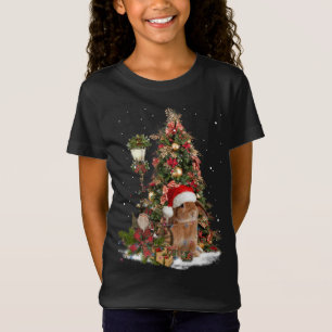 Rabbit Bunny Santa Tree Lights Dwarf Lop Eared Chr T-Shirt