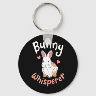 Rabbit Bunny Whisperer Key Ring