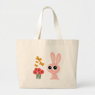 Rabbit Butterfly Cute Tote Bags