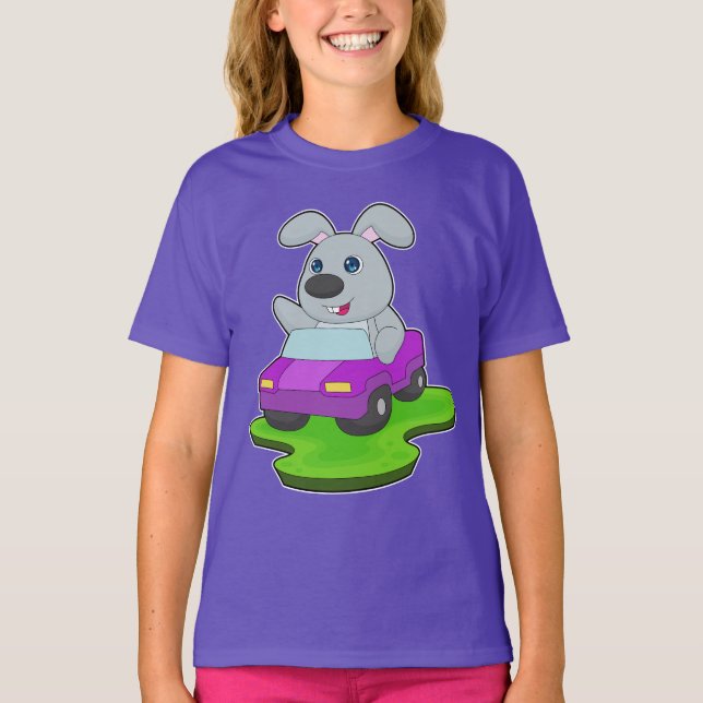 Rabbit Car T-Shirt (Front)