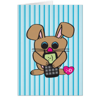 Rabbit - Cell phone - Card