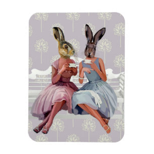 Rabbit Chat Magnet
