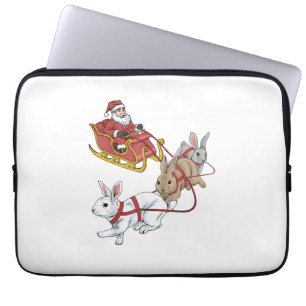 Rabbit Christmas Laptop Sleeve