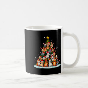 Rabbit Christmas Tree Funny Holiday Bunny  Coffee Mug