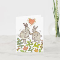 Rabbit Congratulations card
