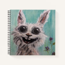 Rabbit Custom 8.5" x 8.5" Spiral Notebook
