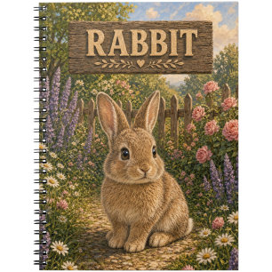 Rabbit Cute Baby Storybook Nursery Animal Notebook