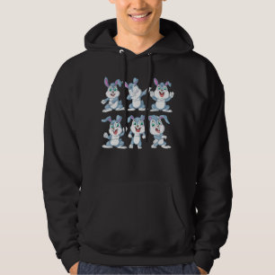 rabbit dancing hoodie