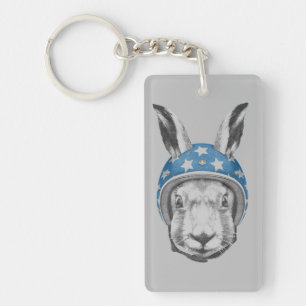 Rabbit Daredevil Key Ring