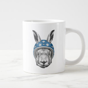 Rabbit Daredevil Large Coffee Mug