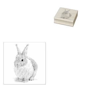 Rabbit Day Rubber Stamp