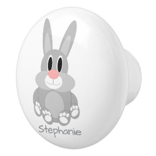 Rabbit Design Personalised Ceramic Knob