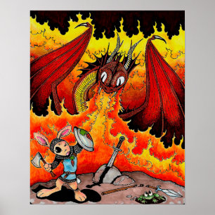 Rabbit Dragonslayer Poster