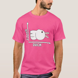 Rabbit Duck Funny Optical Illusion Philosophy Witt T-Shirt