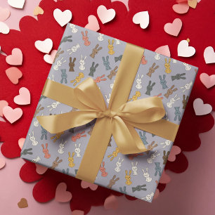 Rabbit Easter Bunny Cartoon Wrapping Paper