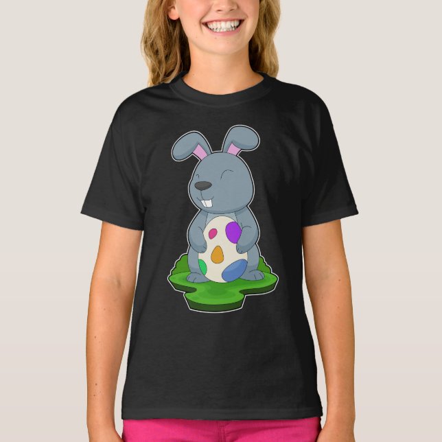 Rabbit Easter Easter egg T-Shirt (Front)