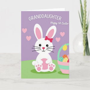 Rabbit Easter Faux Gold Foil Card