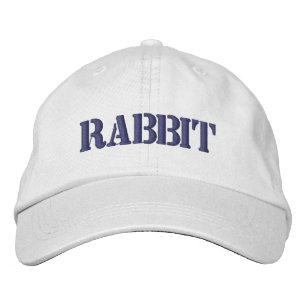 RABBIT EMBROIDERED BASEBALL CAP