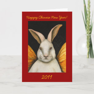Rabbit Fairy-Happy Chinese New Year 2011 Holiday Card