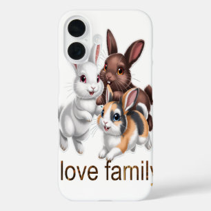 Rabbit family  iPhone 16 case