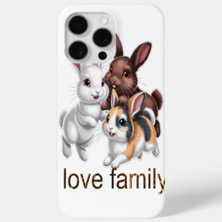 Rabbit family  iPhone 15 pro max case