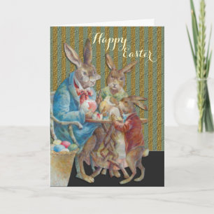 Rabbit Family Holiday Card