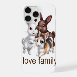 Rabbit family iPhone 15 pro max case