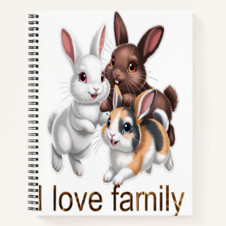 Rabbit family  notebook