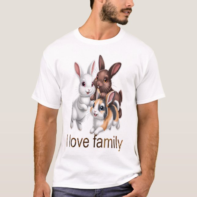 Rabbit family  T-Shirt (Front)