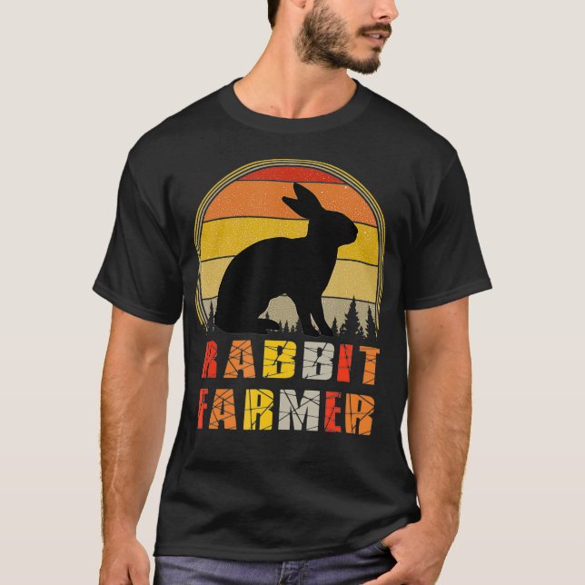 Rabbit Farmer Gift  T-Shirt (Front)