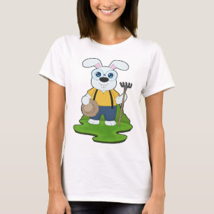 Rabbit Farmer Rake Farm T-Shirt