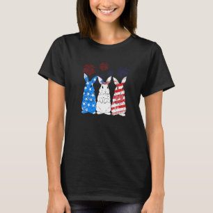 Rabbit Firework 4th Of July Men Woman Merica Usa V T-Shirt