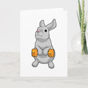 Rabbit Fitness Dumbbell Card
