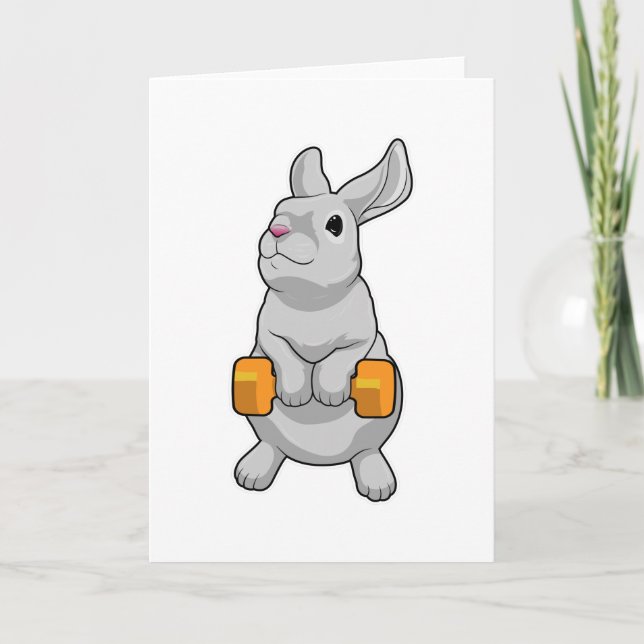Rabbit Fitness Dumbbell Card (Front)