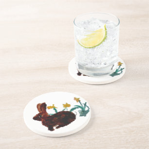 Rabbit Flowers Nature Coaster