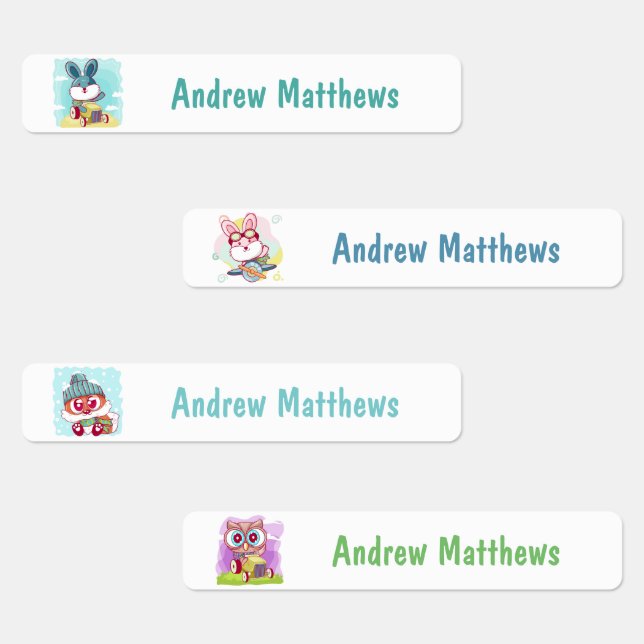 Rabbit Fox Owl Custom Personalised Name (Group)