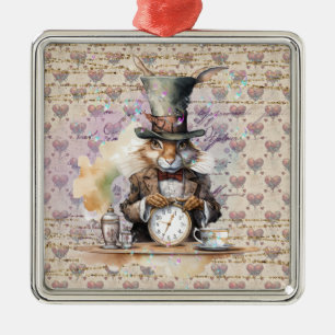 Rabbit from Alice in Wonderland Metal Tree Decoration