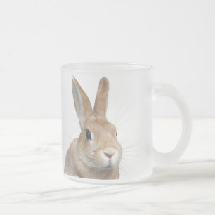 Rabbit Frosted Glass Coffee Mug