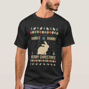 Rabbit Funny Ugly Sweater Vintage Retro For Christ
