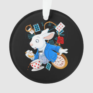 Rabbit Gift   Alice In Wonderland  - White Rabbit Ornament