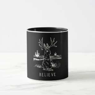Rabbit Gift   Believe Jackalope Mug